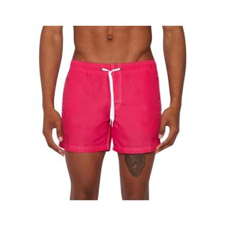 Sundek Beachwear, male, Red, XL, Red Sea Swim Shorts Elastic Waist