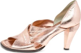 Marc Jacobs metallic cross-strap sandals - Pink