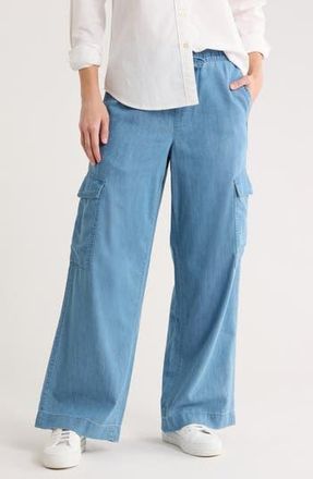 Tailor Vintage Lightweight Cotton Cargo Pants in Light Wash at Nordstrom Rack, Size X-Large