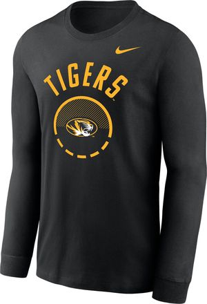 Nike Missouri Basketball Shoot Around Legend Nike Mens Dri-FIT College Long-Sleeve T-Shirt in Black | IV8618-010