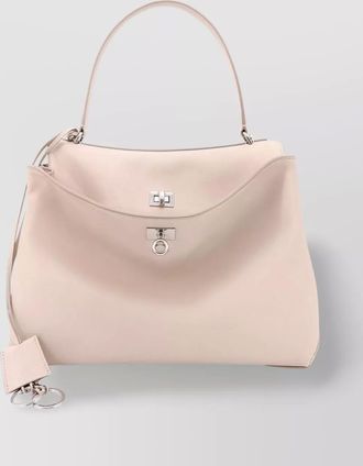 Balenciaga leather shoulder bag metal hardware