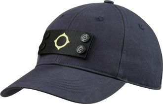 Mastrum Ma.strum - Badge Baseball Cap - Heren - Accessoires - Blauw - Maat: ONE Size Katoen