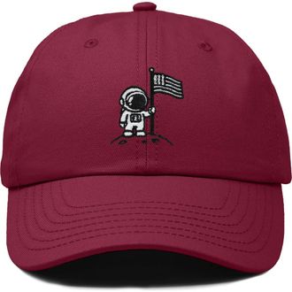 Dalix Moon Mission Dad Cap in Maroon at Nordstrom