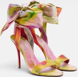Christian Louboutin Miss Z Sandal Du Desert crepe satin sandals