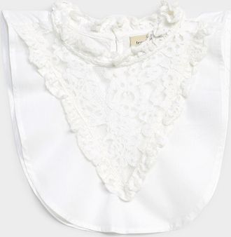 Fransa Womens Ruffled lace faux collar