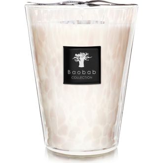 Baobab White Pearls Candle in Pink/white at Nordstrom