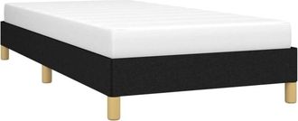 vidaXL Estructura De Cama Sin Colch&oacute;n Tela Negro 80x200 Cm Vidaxl