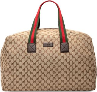 Gucci 2000-2015 GG canvas Web reistas - Bruin