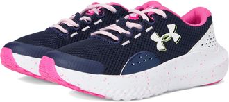 Under Armour Girls Grade School Surge 4 Trainers, (410) Midnight Navy/Rebel Pink/White, 6 Big Kid
