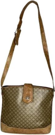 Celine Pre-owned Vintage Leren Crossbody Tas - Dames - Vintage Schoudertas - Bruin - ONE Size - Leer - Vintage