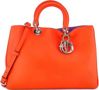 Dior Diorissimo Smooth Calfskin Large tote bag - Oranje