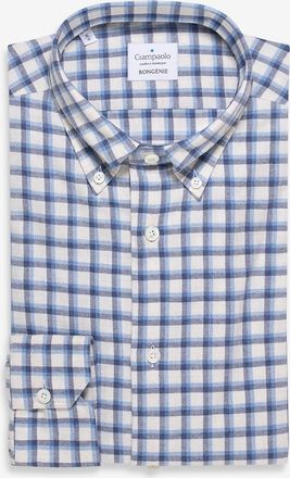 Giampaolo Kariertes Baumwollhemd mit gekn&ouml;pftem Kragen