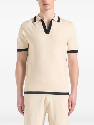 Mani&egrave;re De Voir Lambert polo-collar T-shirt - Neutrals