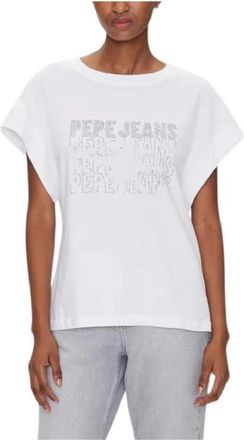 Pepe Jeans London Donna, Top, Bianco, S, new