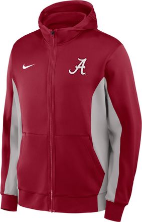 Nike Alabama Courtside Nike Mens Dri-FIT College Full-Zip Jacket in Red | 03V60EBUABN-JP3