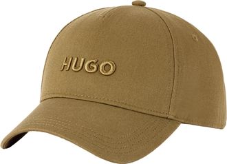 HUGO BOSS Baseball Cap HUGO, Damen, open gr&uuml;n 389, Twill, Baumwolle, unifarben, Caps Baseball Cap, mit 3D Logostickerei, verstellbarer Verschluss, unisex