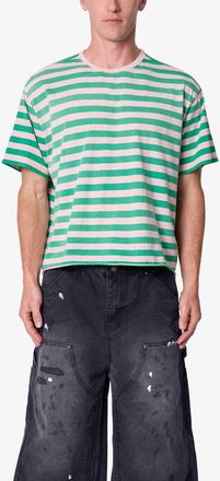mnml Stripe Cotton T-Shirt in Pink/green at Nordstrom, Size Xx-Large