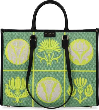 My Best Bags Firenze Tote Bag - Dames - Shoppers - Groen - ONE Size - Tassen