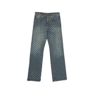 Gucci Monogram-pattern Jeans