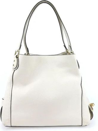 Coach Tweedehands leren schoudertassen - Dames - Vintage Schoudertas - Wit - ONE Size - Vintage