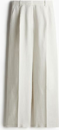 H&M Weite Hose aus Leinenmix - Grau