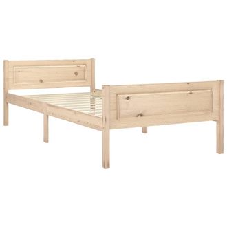 vidaXL Vidaxl - Estructura De Cama Sin Colch&oacute;n Madera Maciza De Pino 90x200 Cm