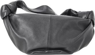 Bottega Veneta Pre-owned Double Knot Teen Schoudertas - Dames - Vintage Mini Tas - Zwart - ONE Size - Leer - Vintage