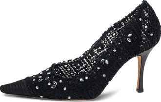 Rene Caovilla Pumps con cristalli 100mm Pre-owned - Nero