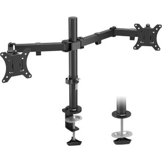 OEM Soporte De Pantalla De Pc 2 Para Monitores De 13 A 32 Pulgadas, Brazo De Pantalla De Pc Regulable En Altura, Inclinable, Giratorio Y Giratorio, Carga 