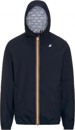 K-Way Slim Fit Stretch Dot Jas - Heren - Zomerjassen - Blauw - 3XL - Polyester - Jassen