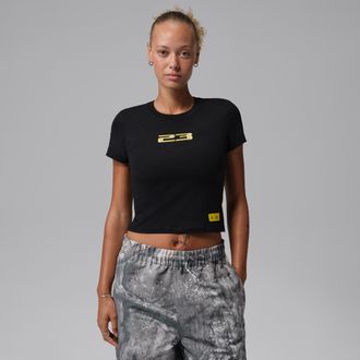 Nike Jordan Womens Jordan Realtree T-Shirt in Black | IU7255-010