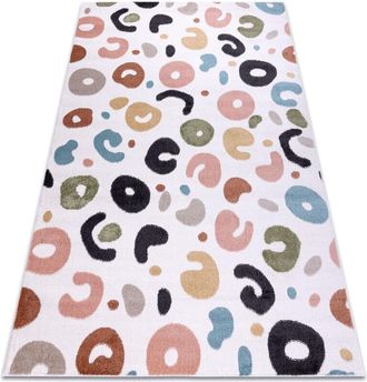 RugsX Rugsx - Alfombra Fun Spots Para Ni&ntilde;os Lugares Crema Multicolour 140x190 Cm