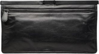 Bottega Veneta Pre-owned Leren Clutch Tas - Dames - Vintage Clutch - Zwart - ONE Size - Leer - Vintage