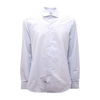 Sonrisa Fior di Cotone Shirt - Heren - Zakelijke Overhemden - Blauw - XL - Katoen - Overhemden