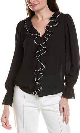 CeCe by Cynthia Steffe Cece Ruffle V-Neck Top