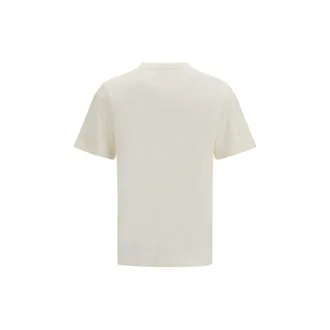 Palm Angels Mens Beige Cotton T-Shirt