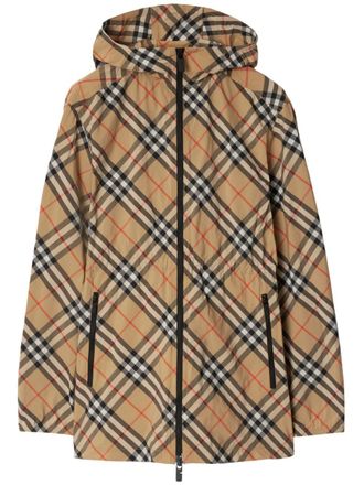 Burberry Cappotto Nova Check con cappuccio - Toni neutri
