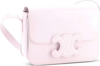 Celine Borsa a spalla Cuir Triomphe in pelle - Rosa