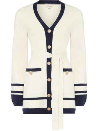 Temperley London Ribera cardigan - women - Merino - S - Neutrals