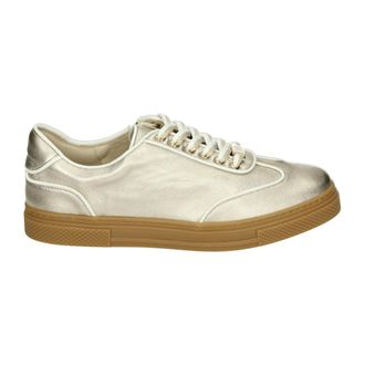 Hassia Sportieve Lage Damesschoenen Goud - Dames - Sneakers - Geel - 39 EU - Leer - Schoenen