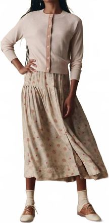The Great. The Dainty Cardigan In Soft Petal