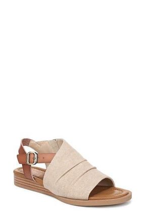 Blowfish Aspire Wedge Sandal in Natural Canvas/Faux Leather at Nordstrom Rack, Size 8.5
