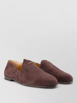 Tod's suede backless loafers