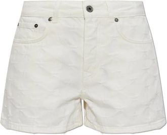 Off-white White Denim Shorts - Dames - Denim shorts - Wit - W24 - Denim - Korte Broeken
