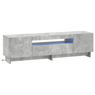 vidaXL Mueble De Tv Led Gris Hormig&oacute;n Madera De Ingenier&iacute;a Vidaxl