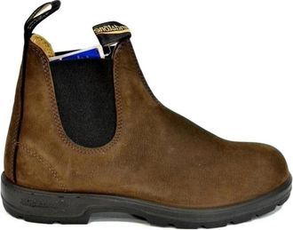 Blundstone Bruine Nubuck Leren Chelsea Boots - Heren - Chelseaboots - Bruin - 41 1/2 EU - Leer - Schoenen