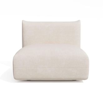 Sia Home Sill&oacute;n terciopelo chenilla crema