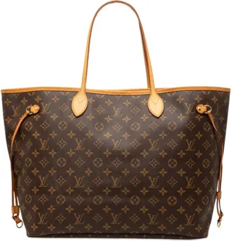 Louis Vuitton Brown Pvc Leather Shoulder Bag Tote Bag (Pre-Owned)