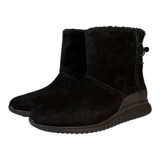 Cole Haan Womens Studio Grand Waterproof Slip-On Boot In Black