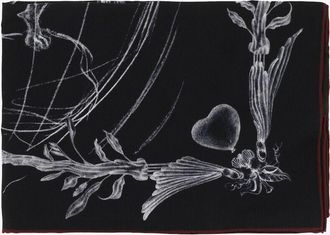 Fabiana Filippi Quadratisches Seidentwill-Halstuch Fabula Mundi